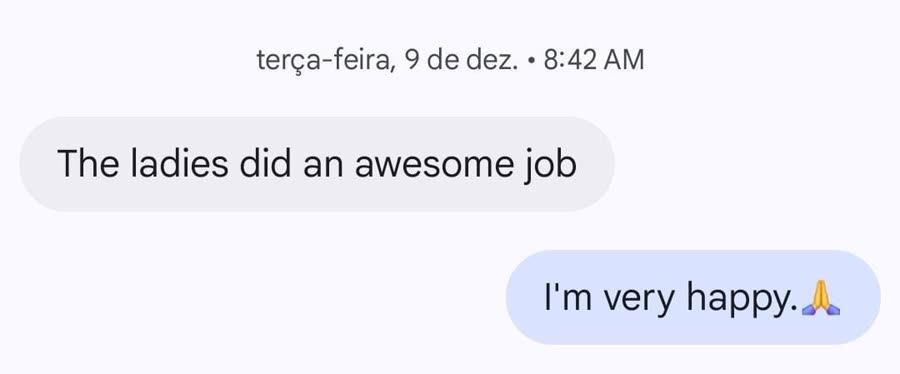 Client feedback: awesome job
